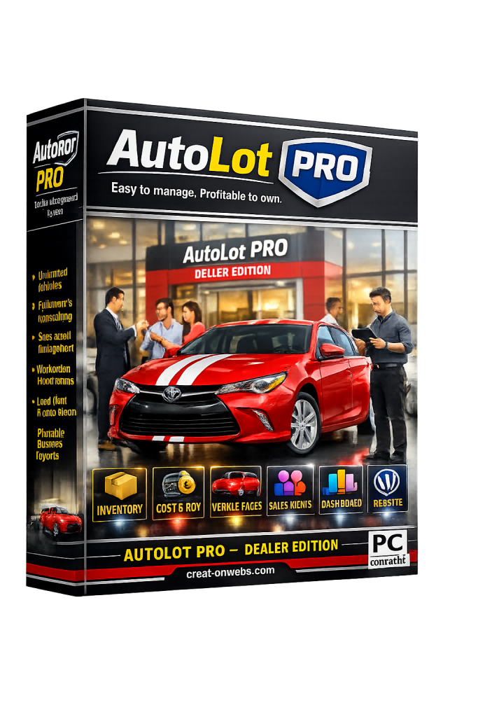 AutoLot-Pro for used car dealerships